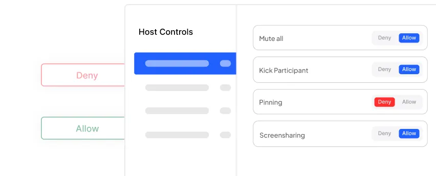 No-code permission control
